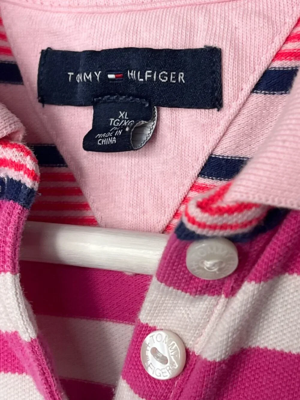 Tommy Hilfiger Striped Polo Dress Girls XL